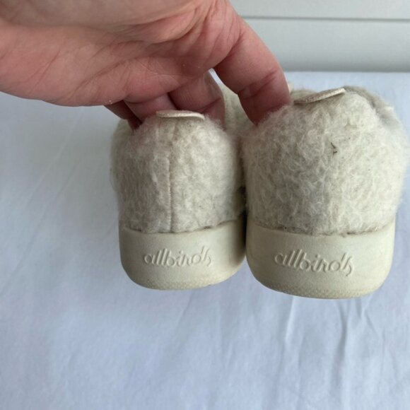 ALLBIRDS Smallbirds Wool Runners FluffsShoes Little Kids 10.5 Natural White - Picture 8 of 12